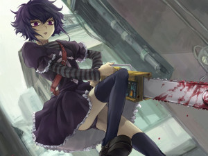 Anime bloody chainsaw girl