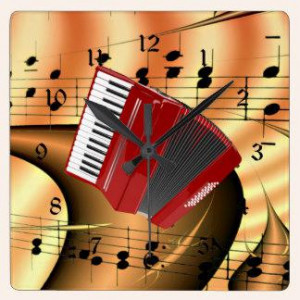 funny cupcake accordion music quote gift stickers