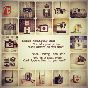 Ernest Hemingway & Irving Penn: A quote for photographer & writer :)