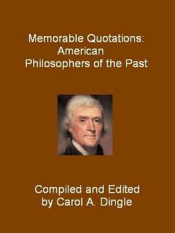 Memorable Quotations: American Philosophers of the Past