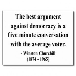 Winston Churchill Quote 10a Postcard