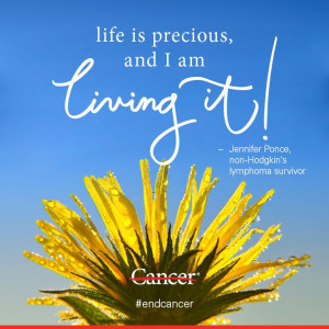 -Hodgkin's lymphoma survivor Jennifer Ponce isn't sad she had cancer ...