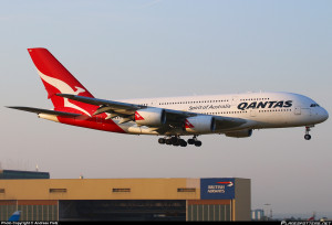VH OQD Qantas Airbus A380 842 taken 31 Jul 2014 at London Heathrow