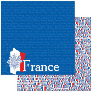 France Scrapbooking Paper