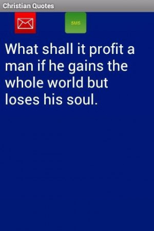 Christian quotes sayings profit man soul