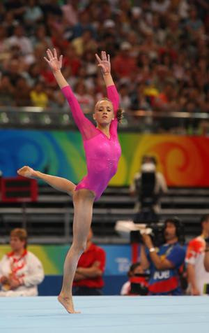 US gymnast Nastia Liukin during the floor finals.