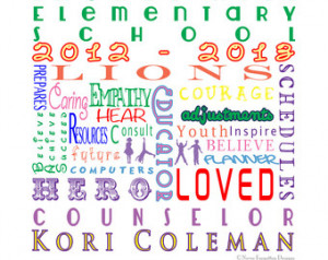 Customized Word Art for School PSYC HOLOGIST OR COUNSELOR with ...
