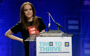 Actress Ellen Page comes out as gay at the Human Rights Campaign's ...