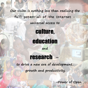 Creative Commons Quote from Power of Open by Paradasia