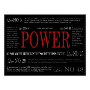 The 48 Laws of Power Poster