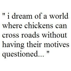 can we just believe in the chickens?