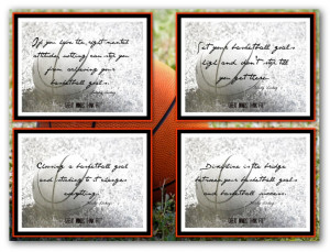 Basketball Poster Collages with Quotes