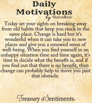 Change old habits motivation quote via www.Facebook.com ...