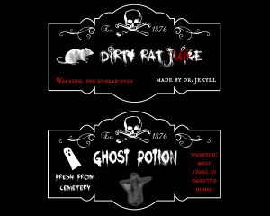 Four Halloween Potion Labels {free} #halloween savingmorethanme.com