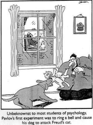 Far Side cartoon by Gary Larson, accessed at TLE Travels.