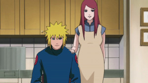 Kushina's début in the anime with different hair and eye colour.