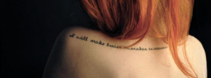 tattoos were mostly art work, but today tattoo sayings, words, quotes ...