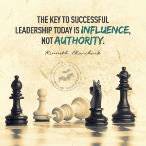 The key to successful leadership...