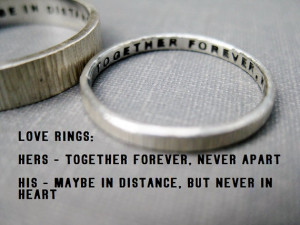 Quote Idea – Love Rings, His n Hers, Promise Rings, Wedding Rings ...