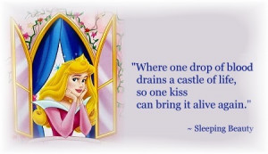 Where one drop of blood drains a castle of life, so one kiss can bring ...