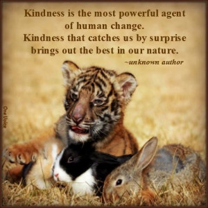 Kindness is a language which deaf can hear and the blind can see.