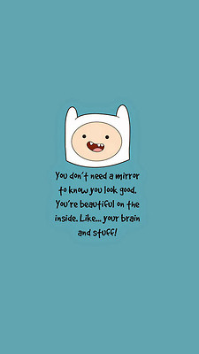 love LOL beauty finn the human Adventure Time cute quote life text ...