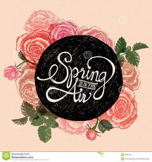 SPRING IS IN THE AIR - FLOWERS QUOTE