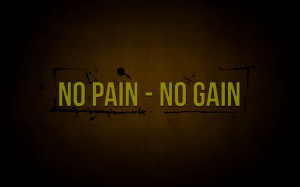 Papel de parede 'No Pain – No Gain'