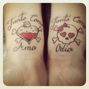 Hate Love Quotes Lilz Tattoo
