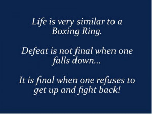 Life is a boxing ring