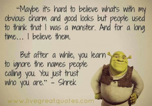 Shrek quote....