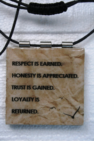 Speak with Quotes!!!! Respect is Earned!