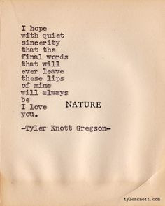 ... lips of mine will always be I love you.