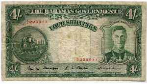 Schillings 1936 The Bahamas Government | Obverse