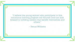 Venus is also challenging her fans to make individual donations to ...