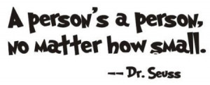 Dr seuss a person's a person /Quote/Stickers Vinyl Wall Art Decals ...