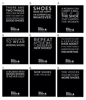 ... Shoes love a good quote about shoes! What’s your favourite