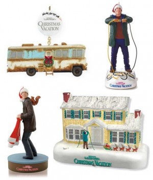 Christmas Vacation Ornaments, Cousin Eddie's RV, House, Tree