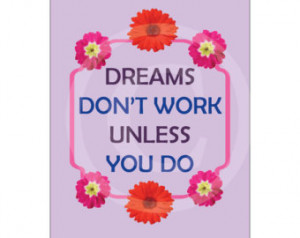 Don't Work Unless You Do , Motivational, Printable Art, Printable ...