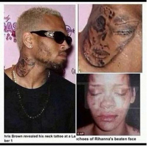 Chris Brown e il tatuaggio della polemica