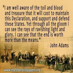 John Adams quote about the Declaration of Independence
