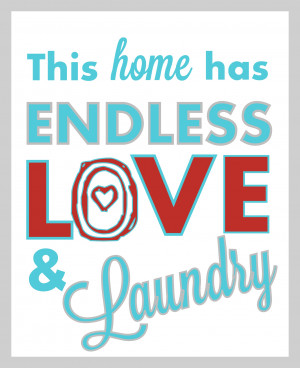 Giant Laundry Room Sign Tutorial: “Endless Love & Laundry”(+ Free ...