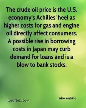 the U.S. economy's Achilles' heel as higher costs for gas and engine ...