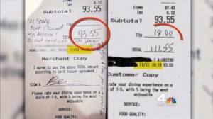 Couple claims New Jersey waitress made up receipt story to get money