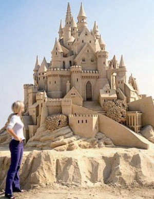 Opulent Sandcastle....are you building a sandcastle at the beach today ...