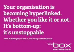 ... unstoppable - David Weinberger | Author of Everything is Miscellaneous