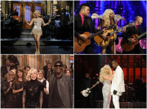 ... Gaga divertente e sexy al Saturday Night Live in Versace: sarà
