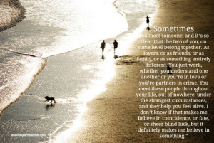 Coincidence, fate or luck.