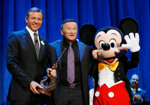 In 2009, Robin Williams became an official Disney Legend at the Disney ...