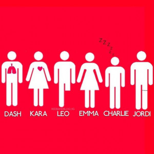 RedBandSociety - Dash, Kara, Leo, Emma, Charlie and Jordi